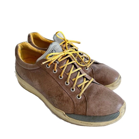 ECCO Men's Spikeless Golf Shoe Biom Hybrid Cocoa Brown/Fanta EU 45 US 11-11.5 - Picture 1 of 11